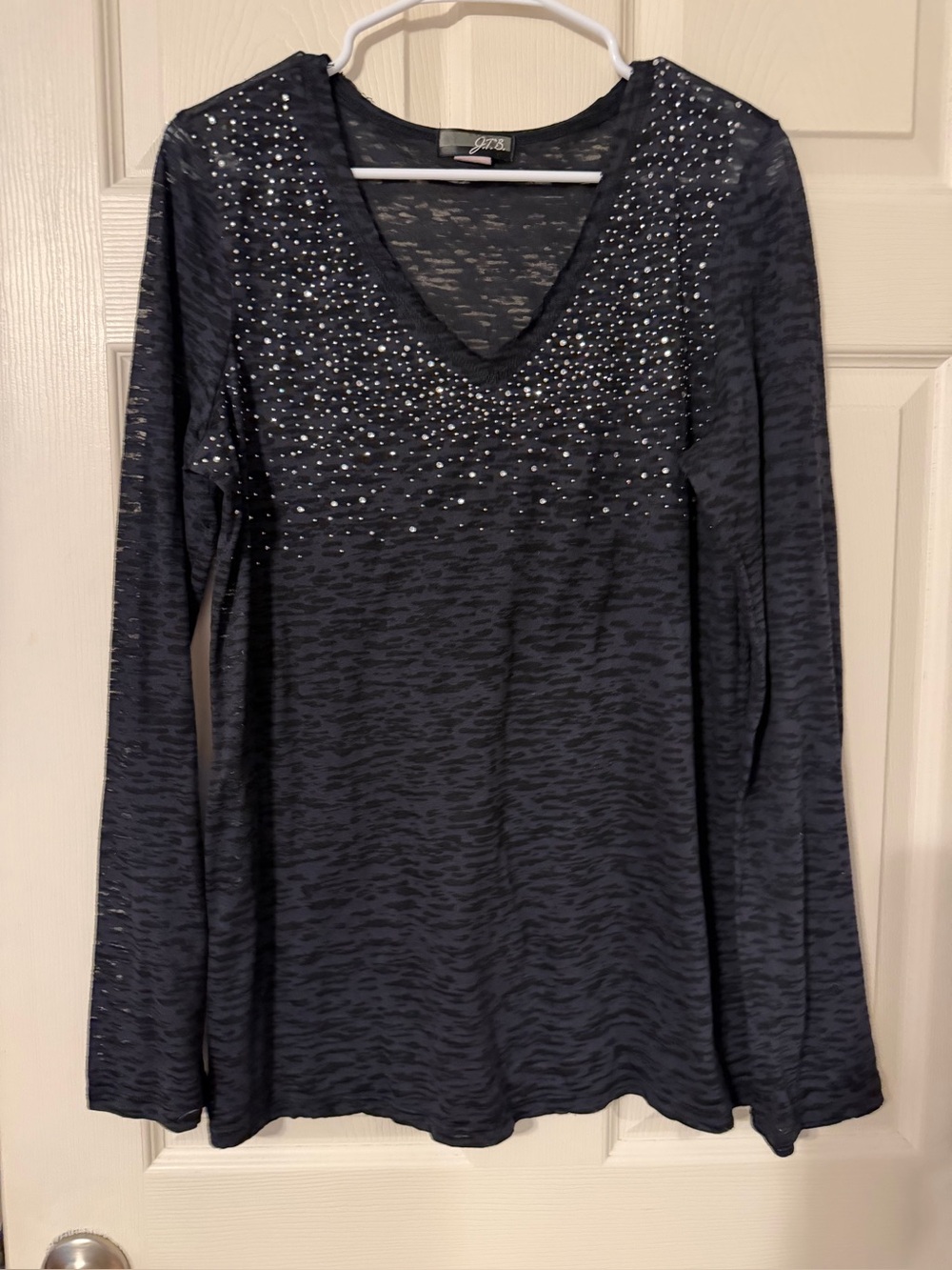 JGB woman’s long sleeve sheer top sz xl